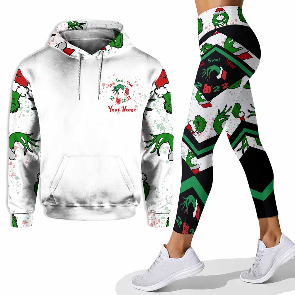 Stink Stank Stunk 2022 - Étole de Noël personnalisée, sweat à capuche et leggings de Noël