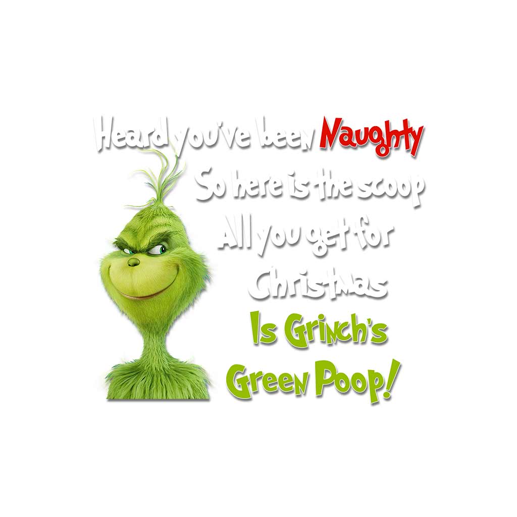 Décalcomanie complète « Caca vert - Noël volé »