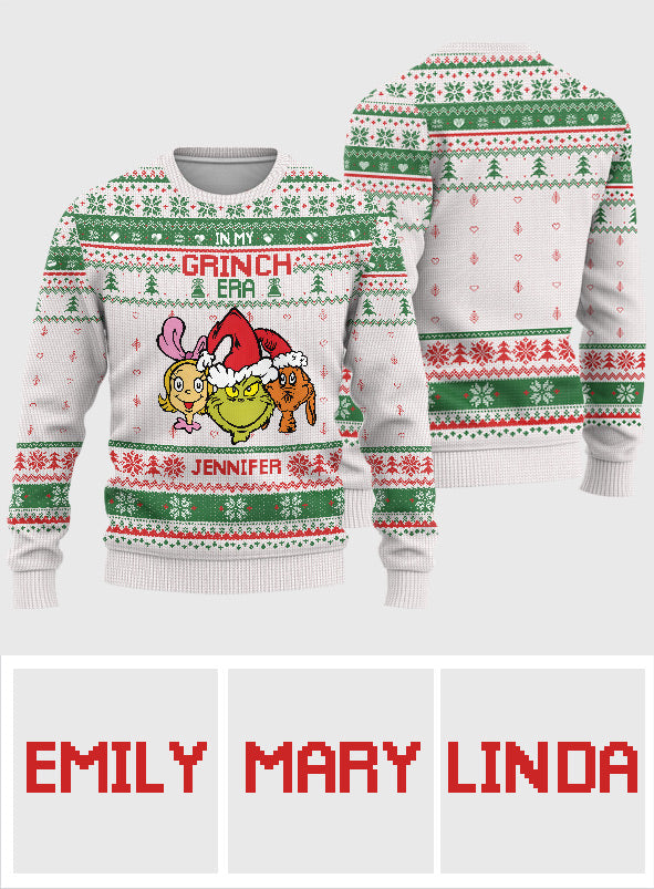 In My Era - Personalized Stole Christmas Ugly Sweater