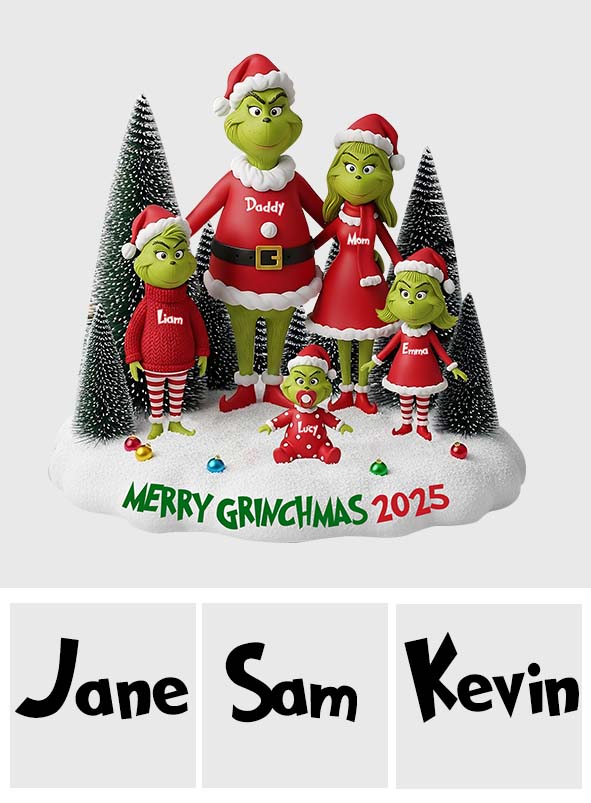 Merry Greenmas 2025 - Personalized Stole Christmas Custom Shaped Acrylic Plaque
