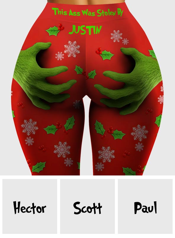 Ceci a été volé par - Leggings de Noël personnalisés volés
