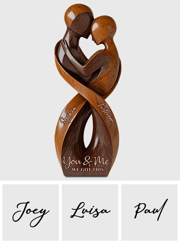 Toi et moi, on gère - Plaque acrylique personnalisée pour couple