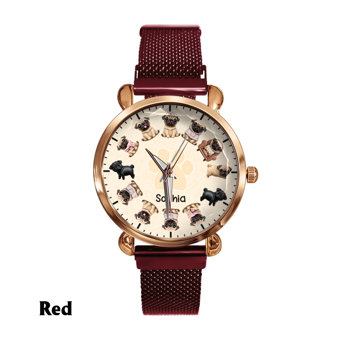 Life Is Better With My Dogs - Personalized Dog Women Hand Watch