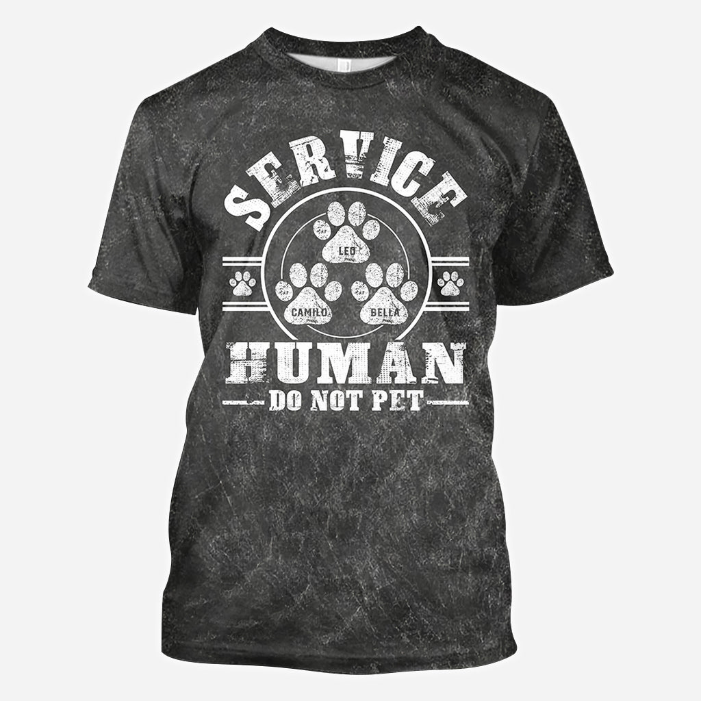 T-shirt personnalisé « Chien de service, ne pas caresser »