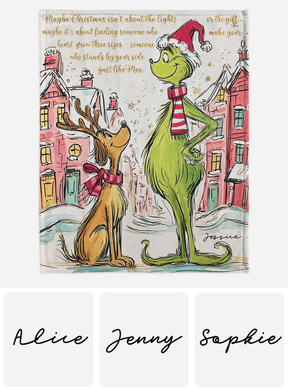 May Christmas Be With You - Personalized Stole Christmas Blanket