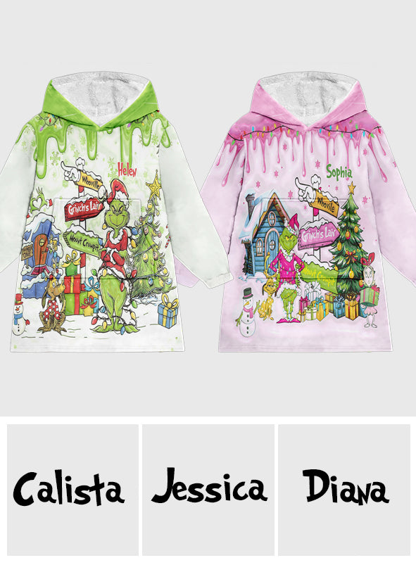Bienvenue à Wholeville - Sweat à capuche personnalisé avec étole de Noël