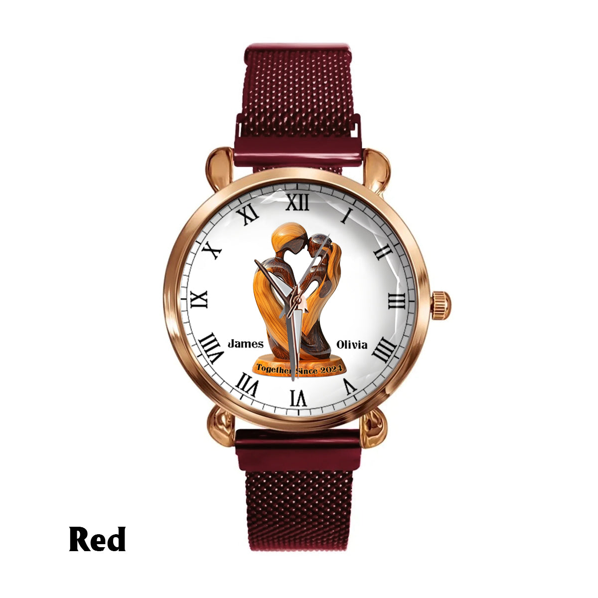 Toi et moi, on gère ça - Montre-bracelet personnalisée pour couple de femmes
