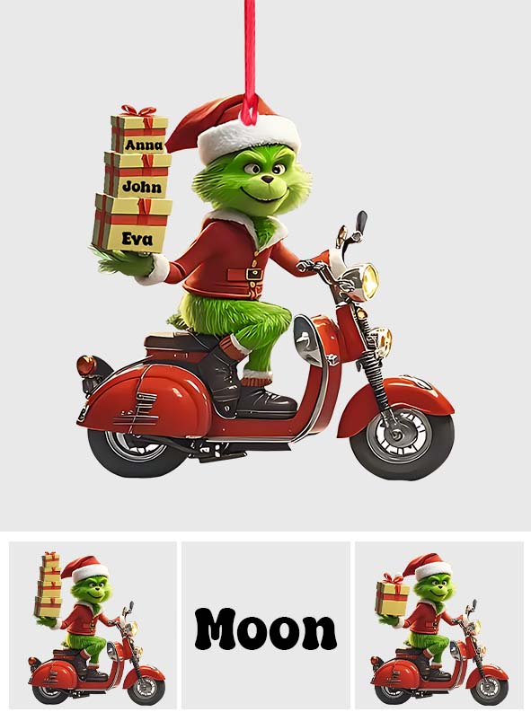 Merry Grinchmas - Personalized Stole Christmas Ornament