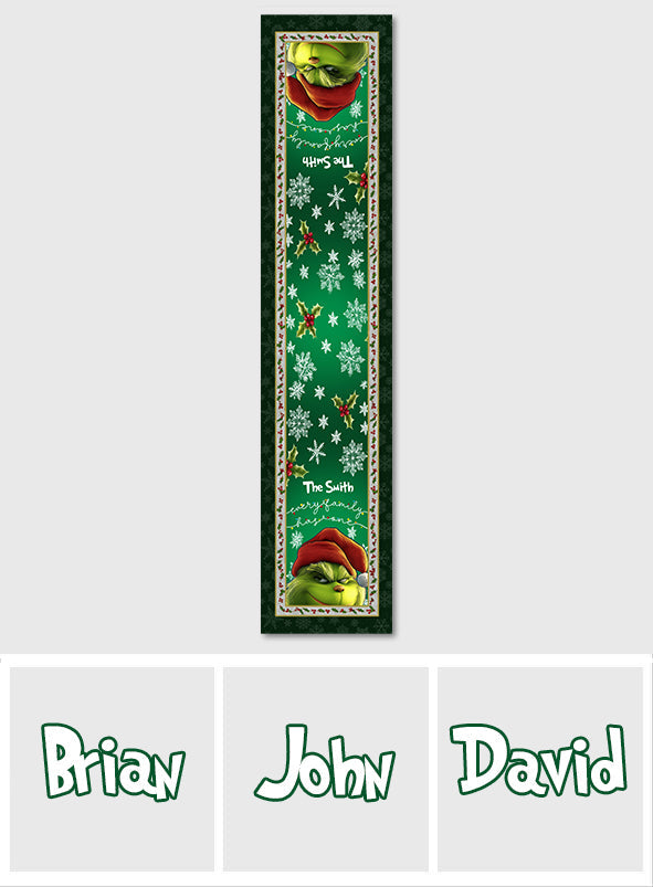 Every Family Has One Green - Personalized Stole Christmas Table Runner