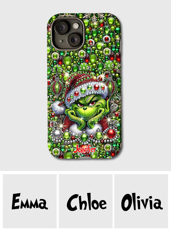 Joyeux Noël - Coque de téléphone personnalisée avec motif étole de Noël