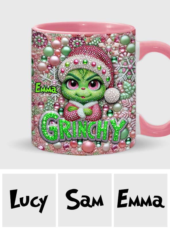 Joyeux Grinchmas - Mug personnalisé avec étole de Noël