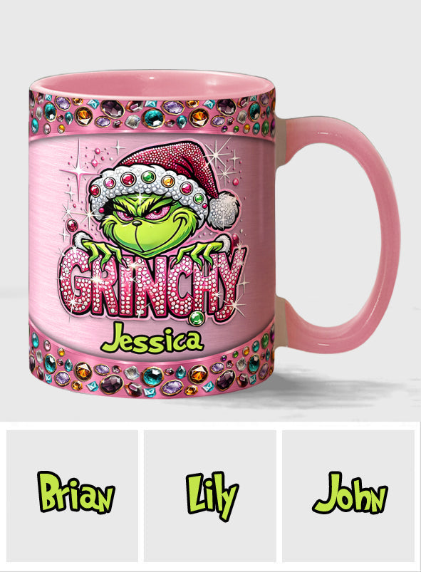 Mug décoratif de Noël personnalisé avec étole - Nom au choix
