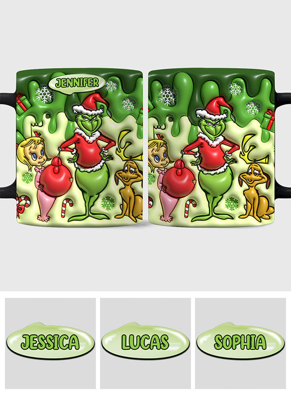 Merry Grinchmas - Personalized Stole Christmas Mug