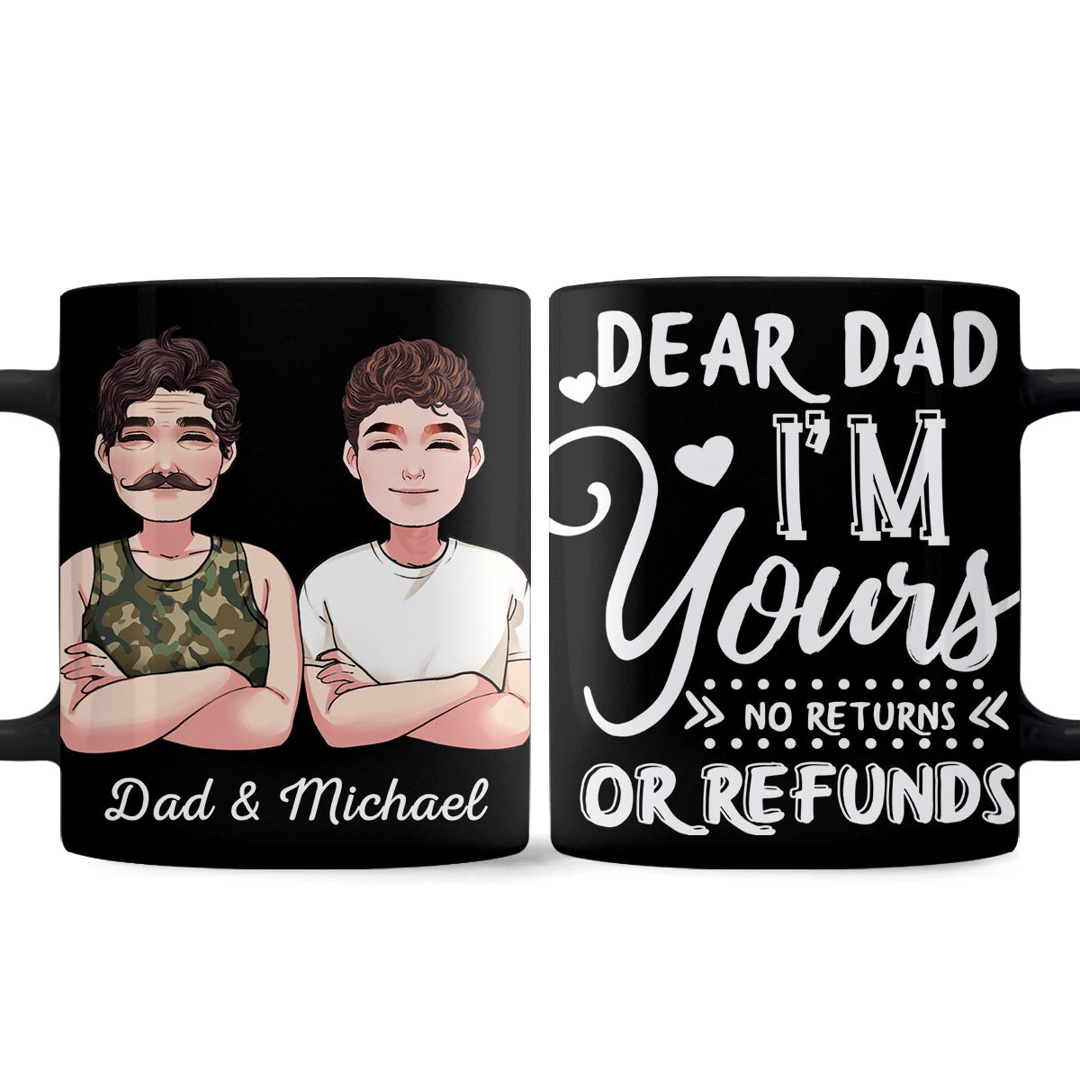 Chère maman, cher papa, je suis à vous - Cadeau pour maman, papa - Mug personnalisé