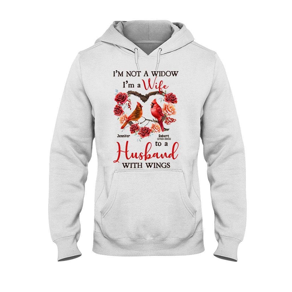 Je suis l'épouse d'un mari ailé - T-shirt et sweat à capuche commémoratifs personnalisés