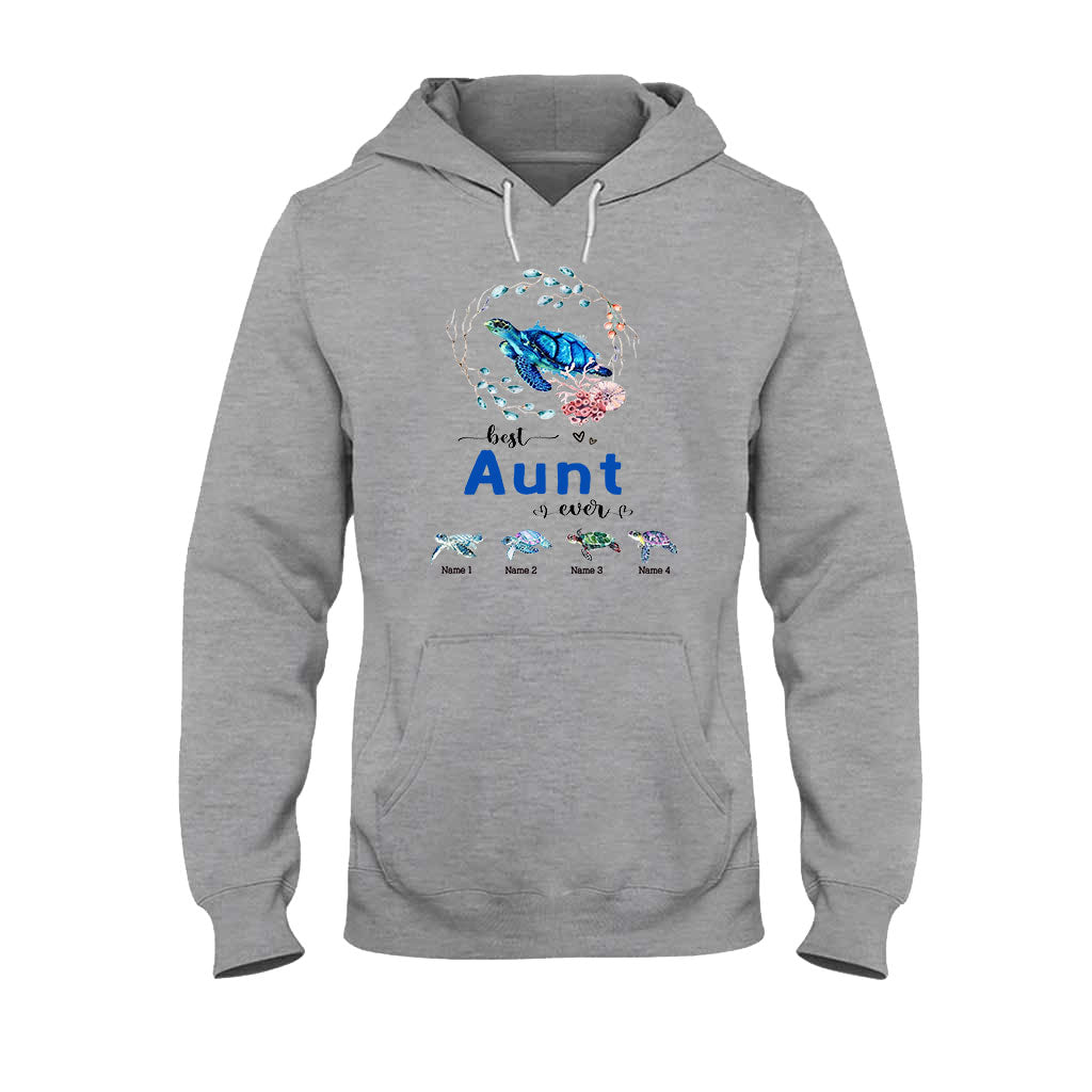 Meilleure mamie du monde - Cadeau tortue pour grand-mère, grand-père, maman, papa, oncle, tante - T-shirt et sweat à capuche personnalisés