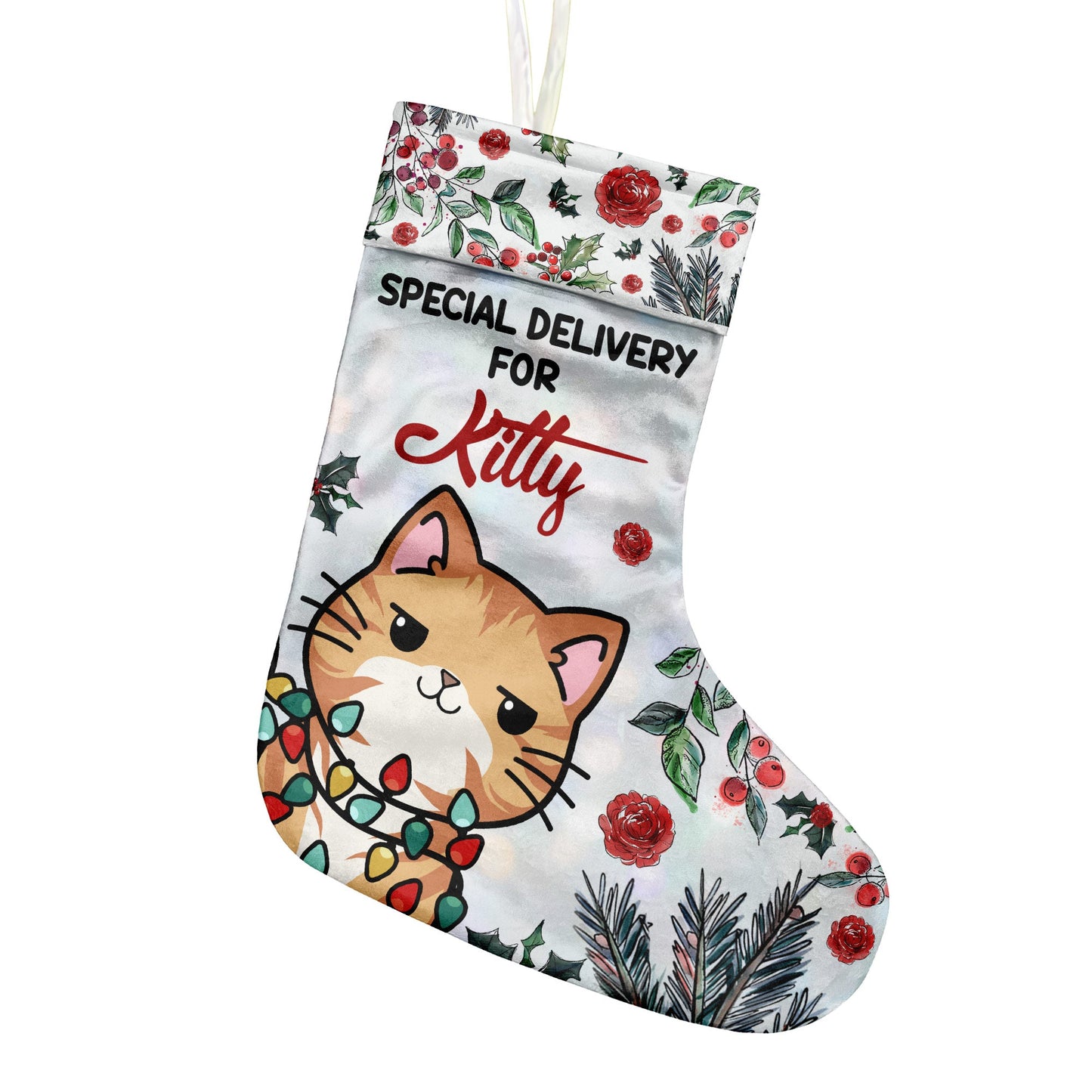 Livraison spéciale - Chaussettes de Noël personnalisées pour chats