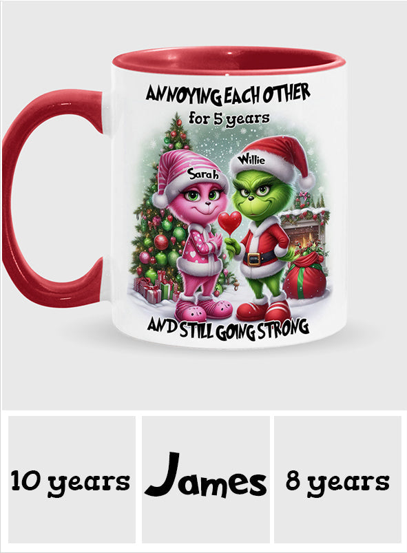 S'agacer mutuellement - Mug personnalisé « Étole de Noël »