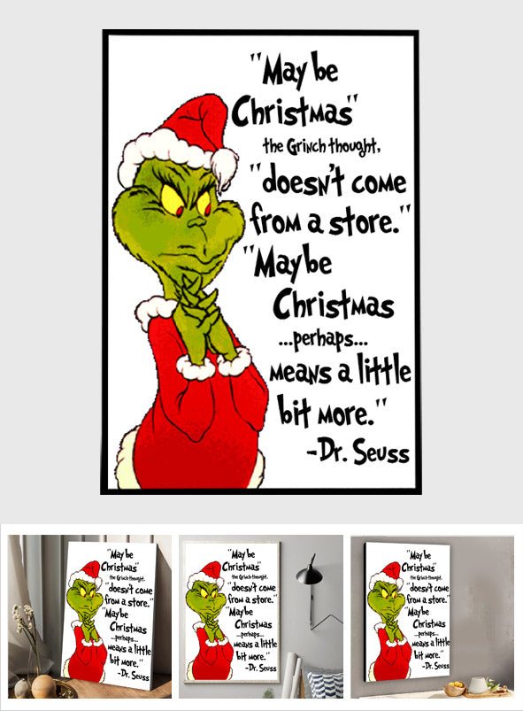 Peut-être Noël - Toile et affiche « Noël volé »
