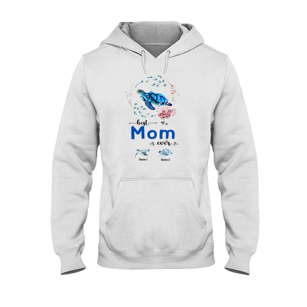 Meilleure mamie du monde - Cadeau tortue pour grand-mère, grand-père, maman, papa, oncle, tante - T-shirt et sweat à capuche personnalisés