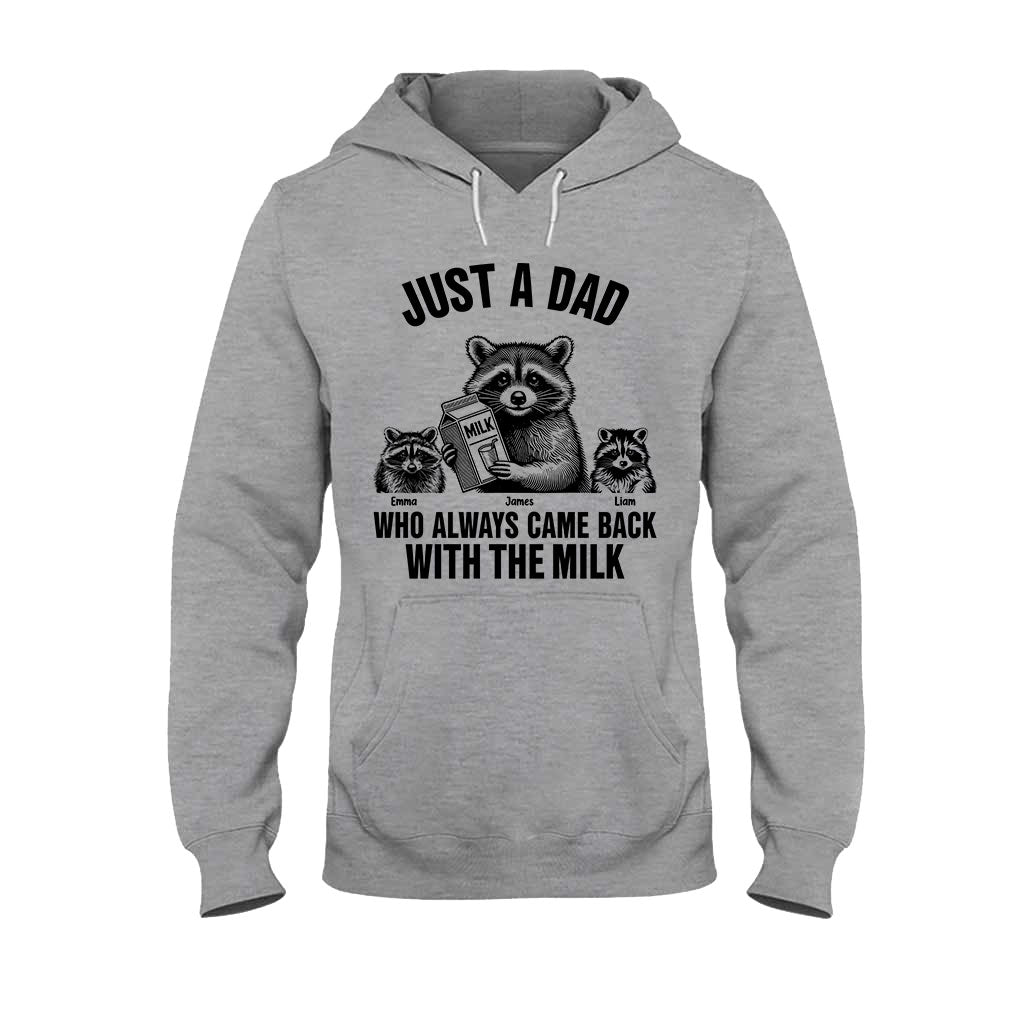 Un papa qui revenait toujours avec le lait - T-shirt et sweat à capuche personnalisés pour papa