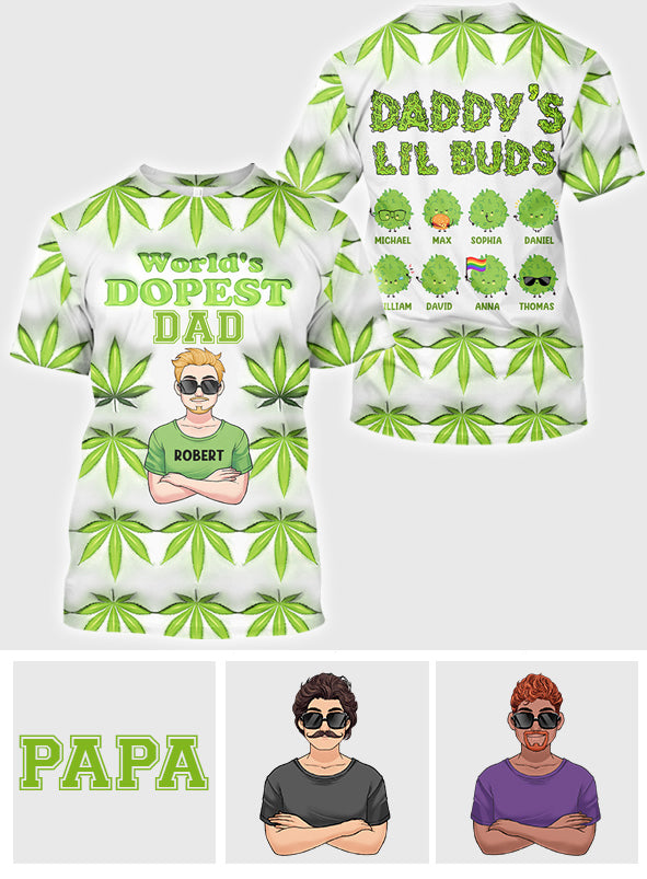 Le papa le plus cool du monde - T-shirt personnalisé pour papa
