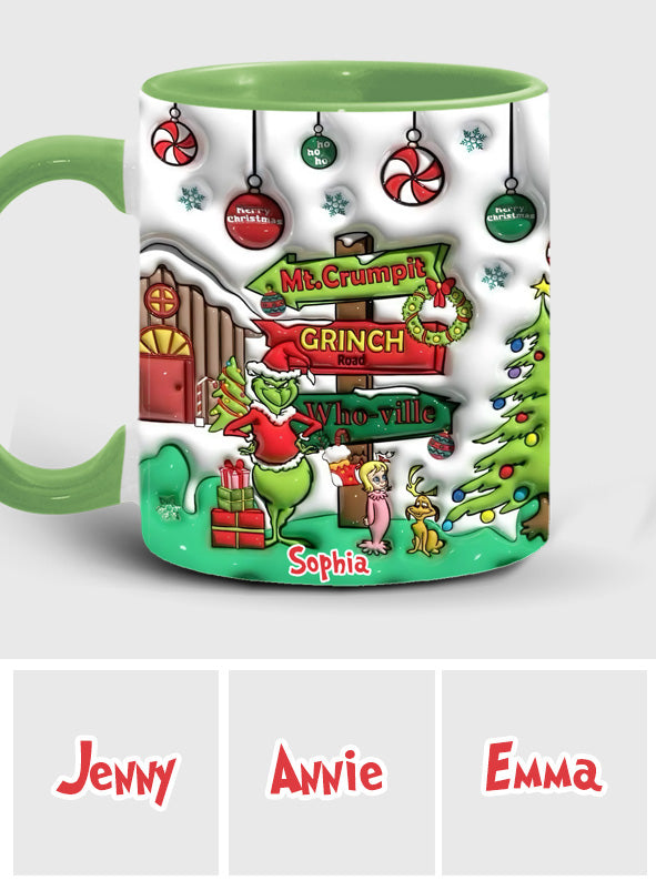 Ho Ho Ho - Personalized Stole Christmas Accent Mug