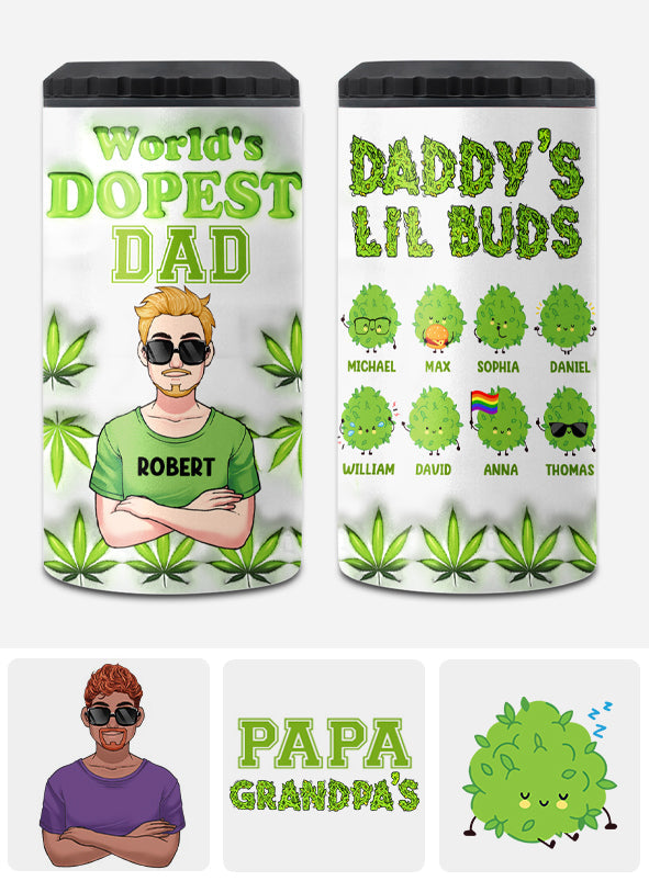 Le papa le plus cool du monde - Refroidisseur de canettes personnalisé pour papa