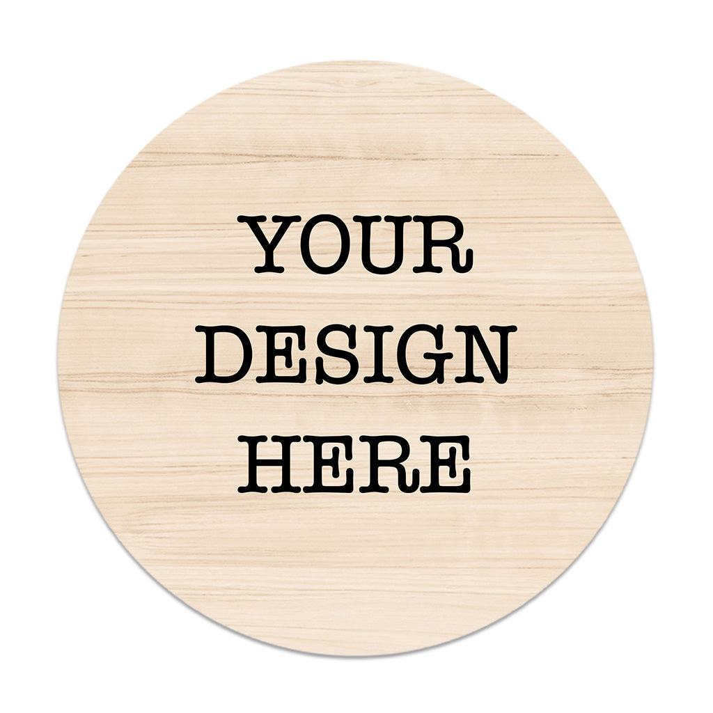 Panneau rond en bois YourDesign