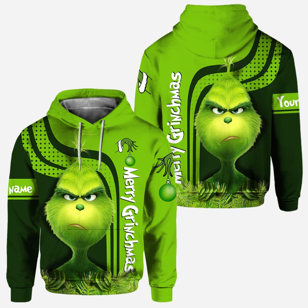 Joyeux Noël ! T-shirt et sweat à capuche personnalisés avec motif « Étole de Noël ».