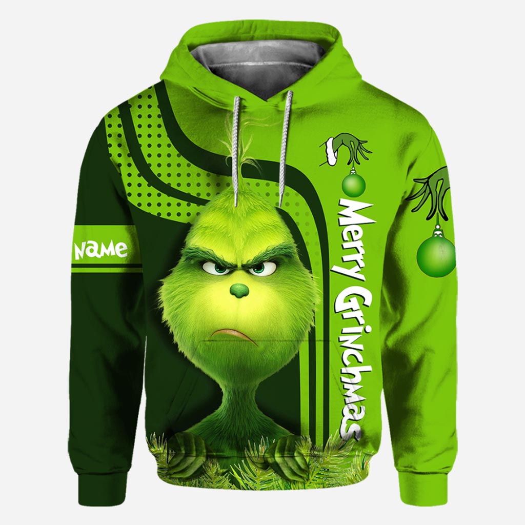 Joyeux Noël ! T-shirt et sweat à capuche personnalisés avec motif « Étole de Noël ».