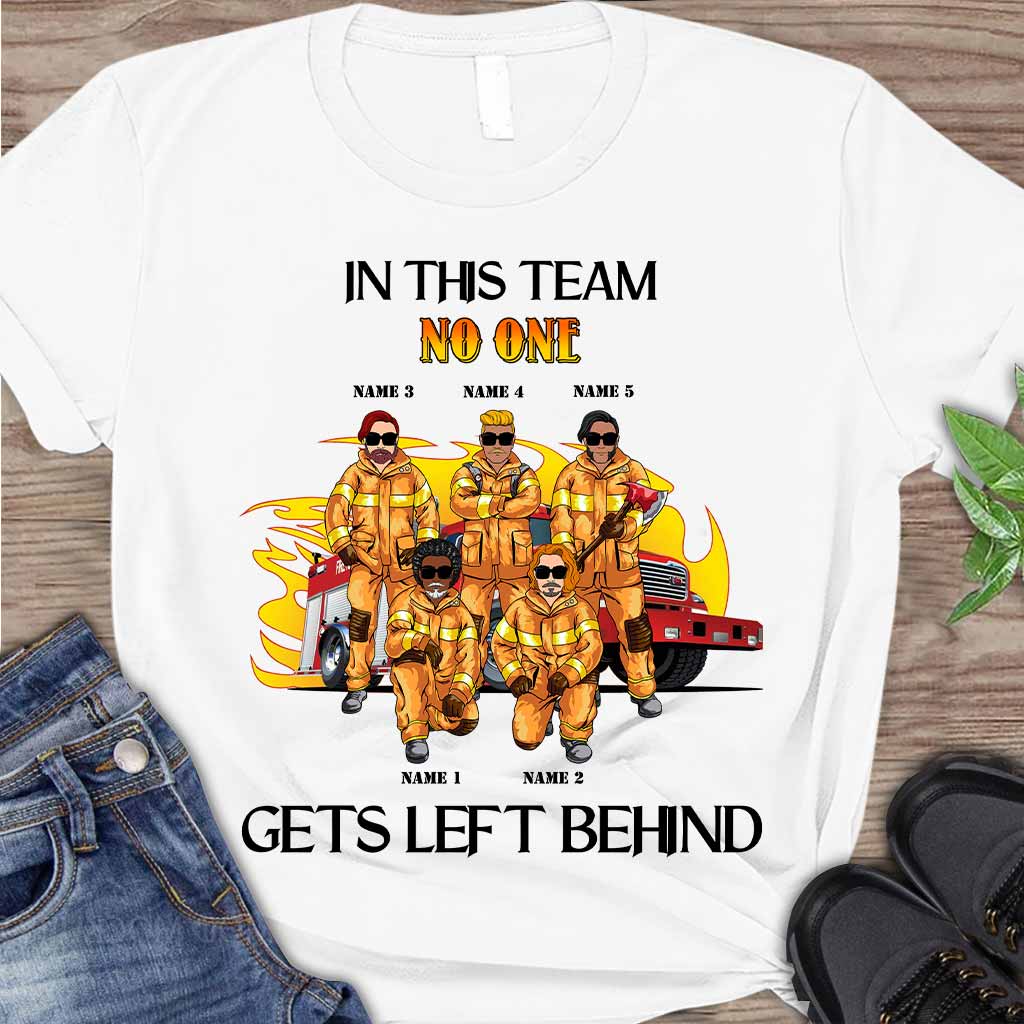 Personne n'est laissé pour compte - T-shirt et sweat à capuche personnalisés pour pompiers
