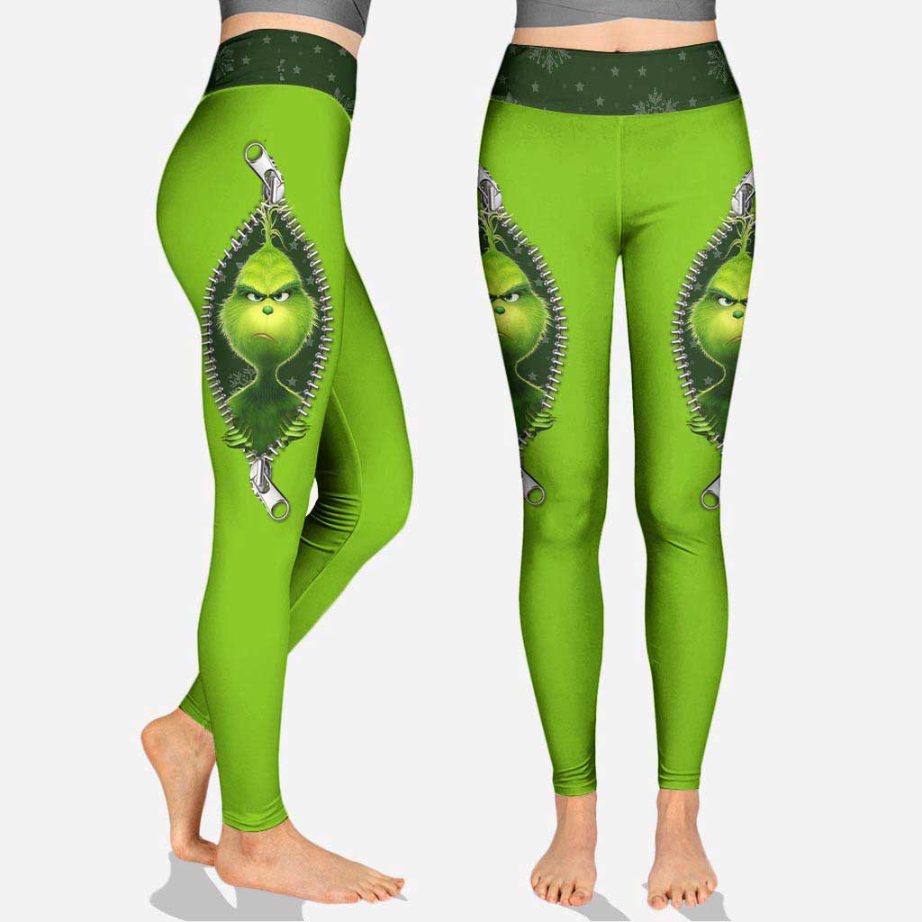 Jolly Enough - Étole de Noël personnalisée, sweat à capuche et leggings de Noël