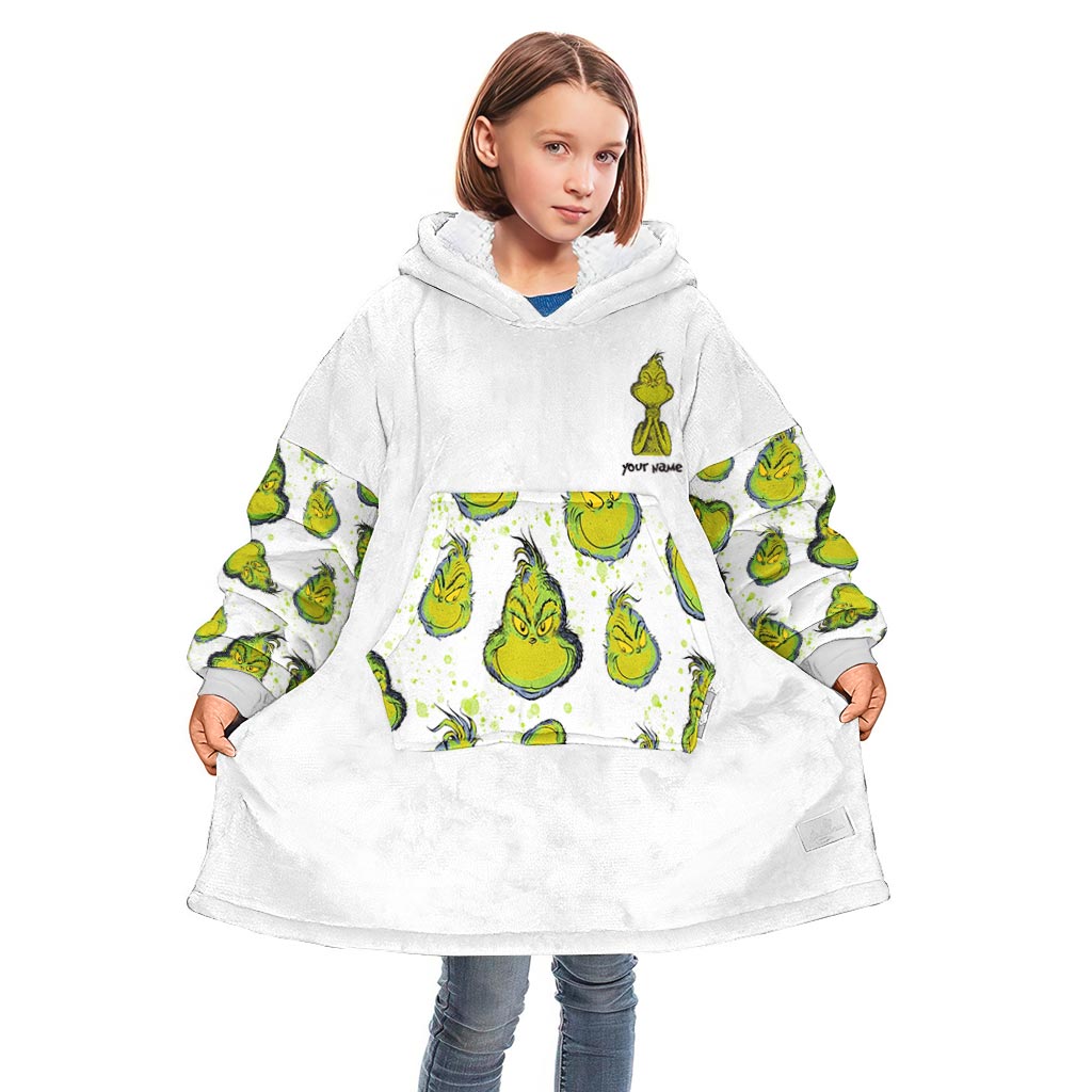 Pierre Feuille Ciseaux - Couverture de Noël personnalisée à capuche