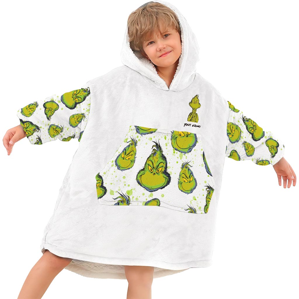 Pierre Feuille Ciseaux - Couverture de Noël personnalisée à capuche