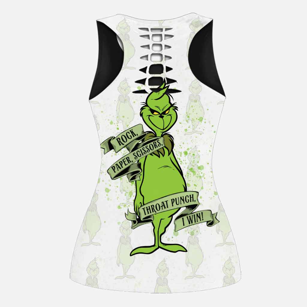 Pierre Feuille Ciseaux Je gagne - Débardeur et legging personnalisés ajourés