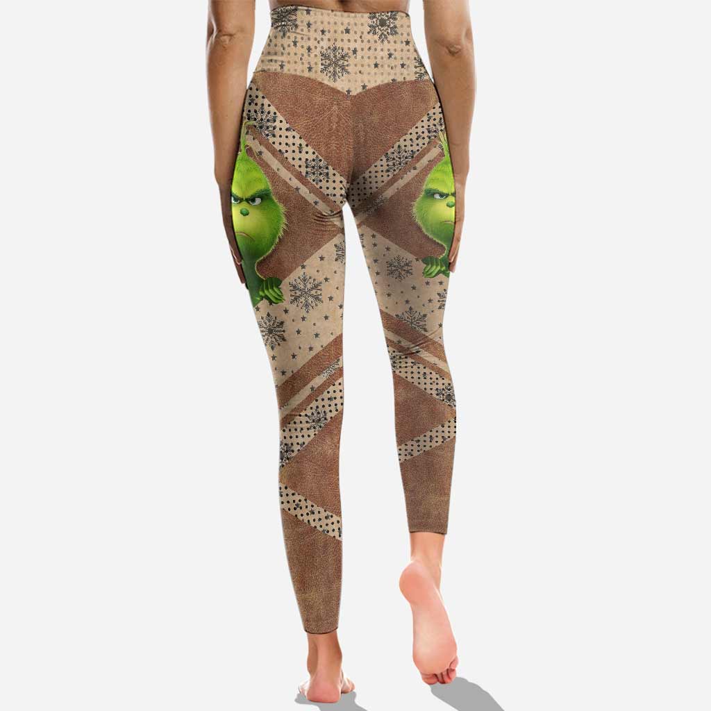 Mélangeur de Noël - Sweat à capuche et legging personnalisés avec étole de Noël