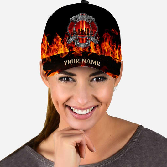 N'oubliez jamais - Casquette classique personnalisée pour pompiers avec trous d'aération imprimés
