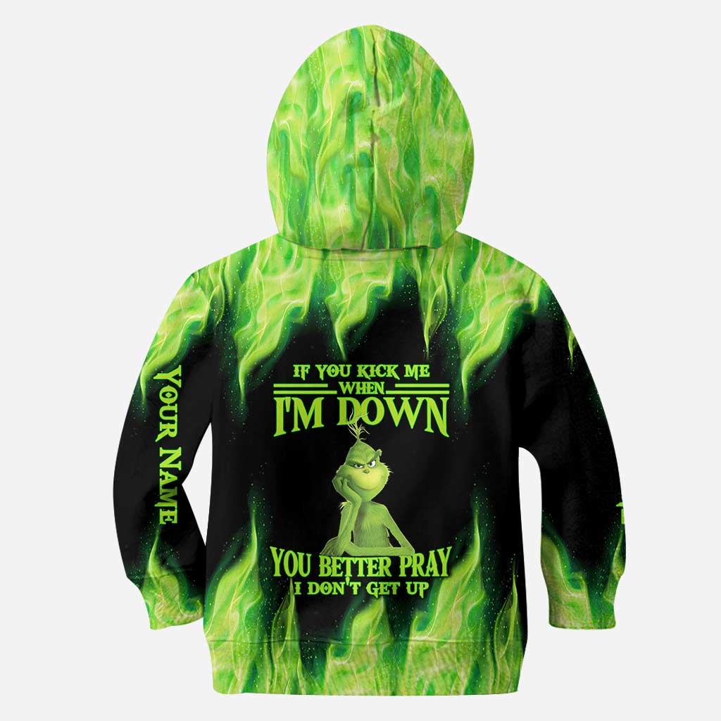 Si tu me donnes un coup de pied - T-shirt et sweat à capuche personnalisés « Volé Noël partout »