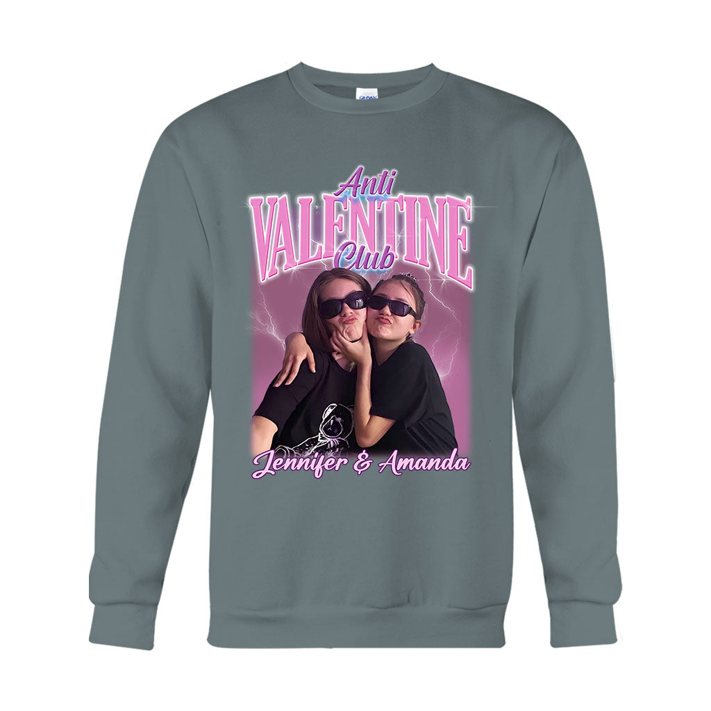 Club Anti-Saint-Valentin - T-shirt et sweat à capuche personnalisés pour meilleure amie
