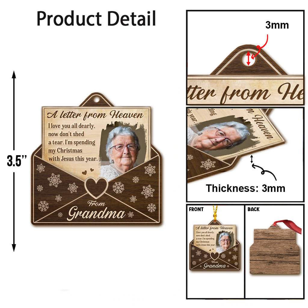 Lettre du ciel - Ornement commémoratif personnalisé