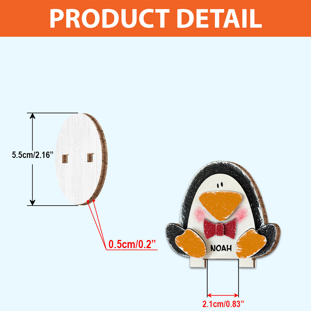 Merry Christmas - Personalized Family Freestanding Wood Plaque