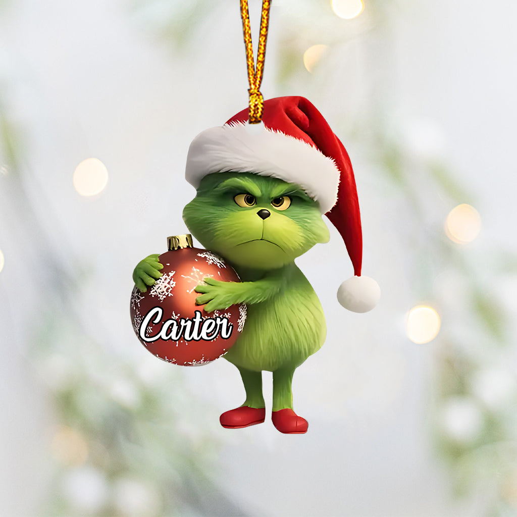 Adorable personnage vert - Étole de Noël personnalisée