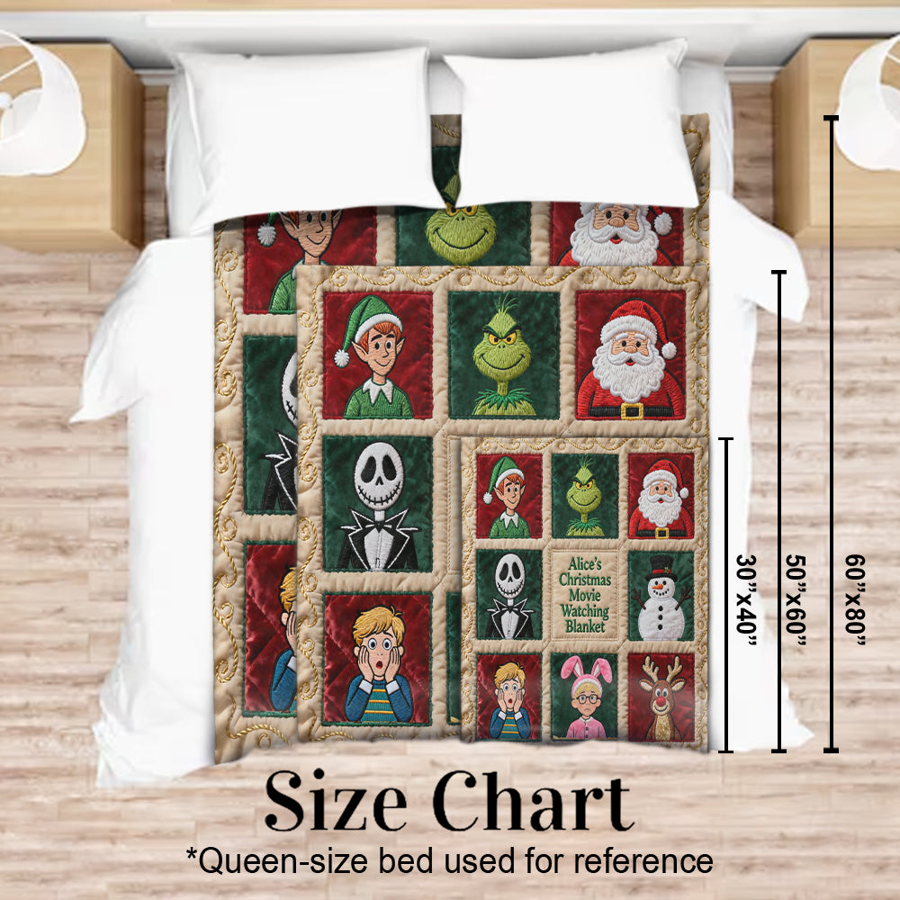 Couverture personnalisée pour regarder des films de Noël