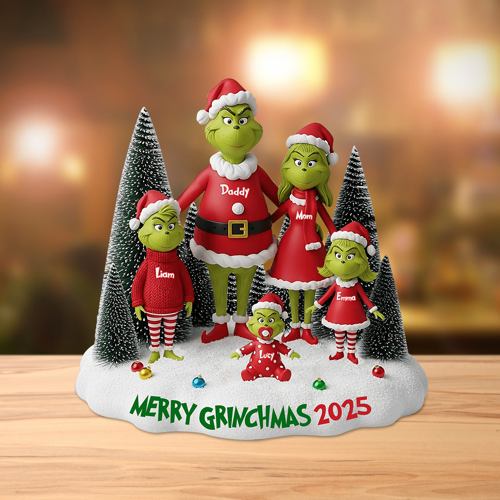 Merry Greenmas 2025 - Personalized Stole Christmas Custom Shaped Acrylic Plaque