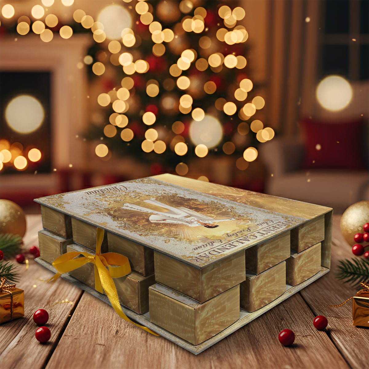 Le Roi du Rock and Roll - Calendrier de l'Avent pliable et personnalisé avec décorations