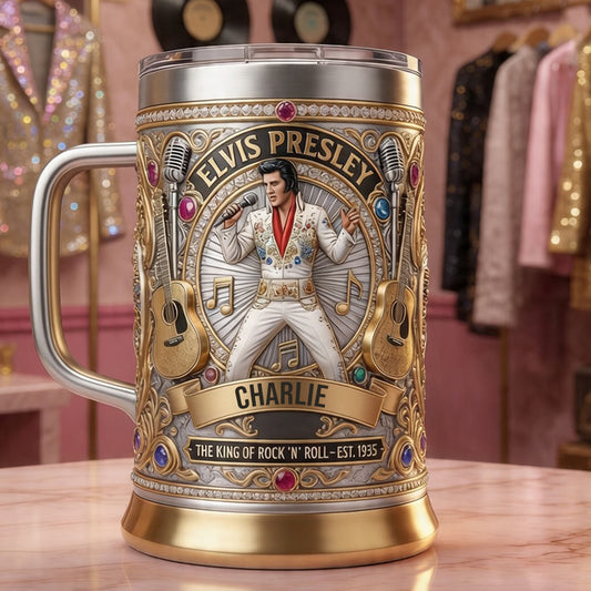 Burning Love - Personalized King of Rock and Roll Beer Stein