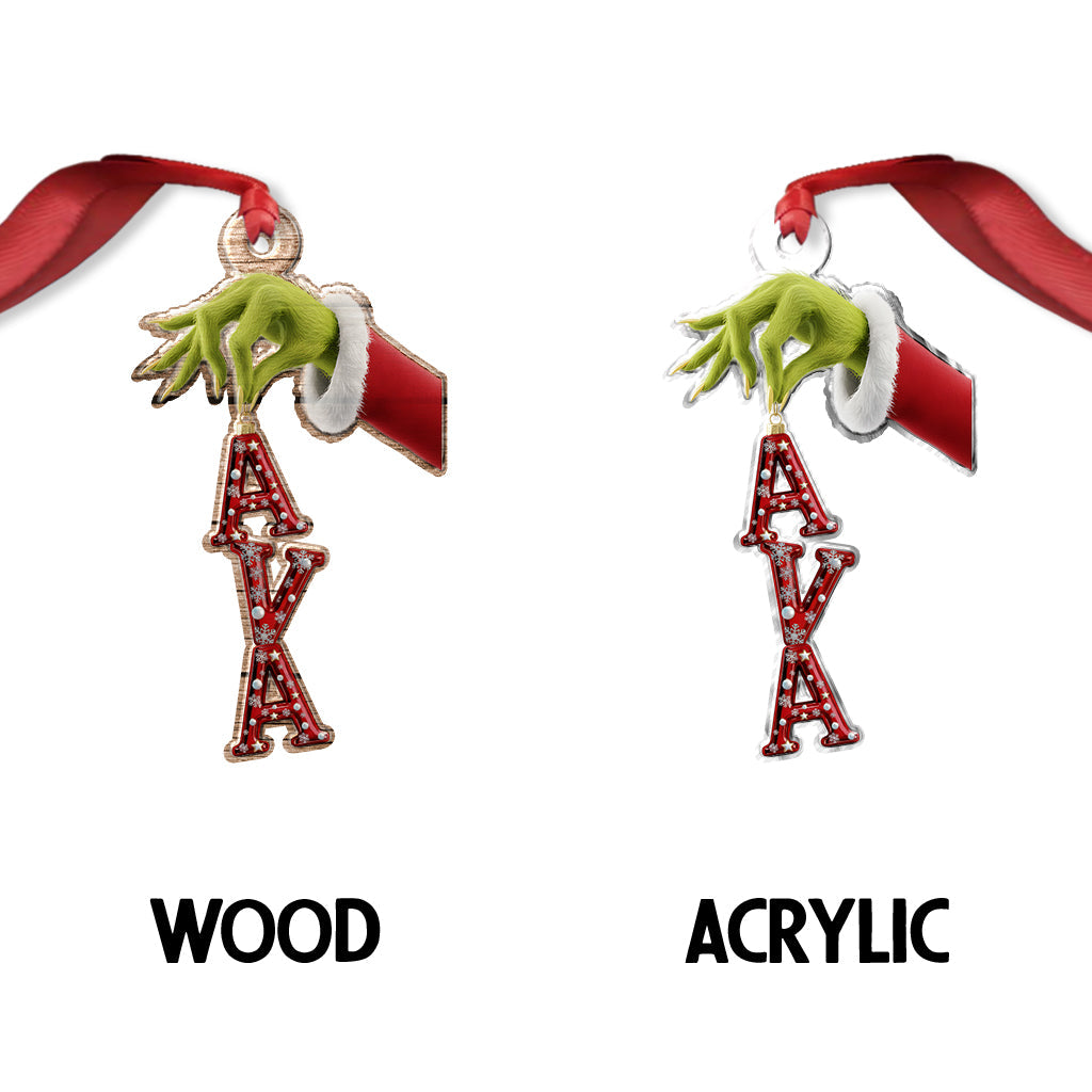 Ornement de Noël Grinchmas personnalisé - Étole de Noël - Ornement de Noël sur mesure