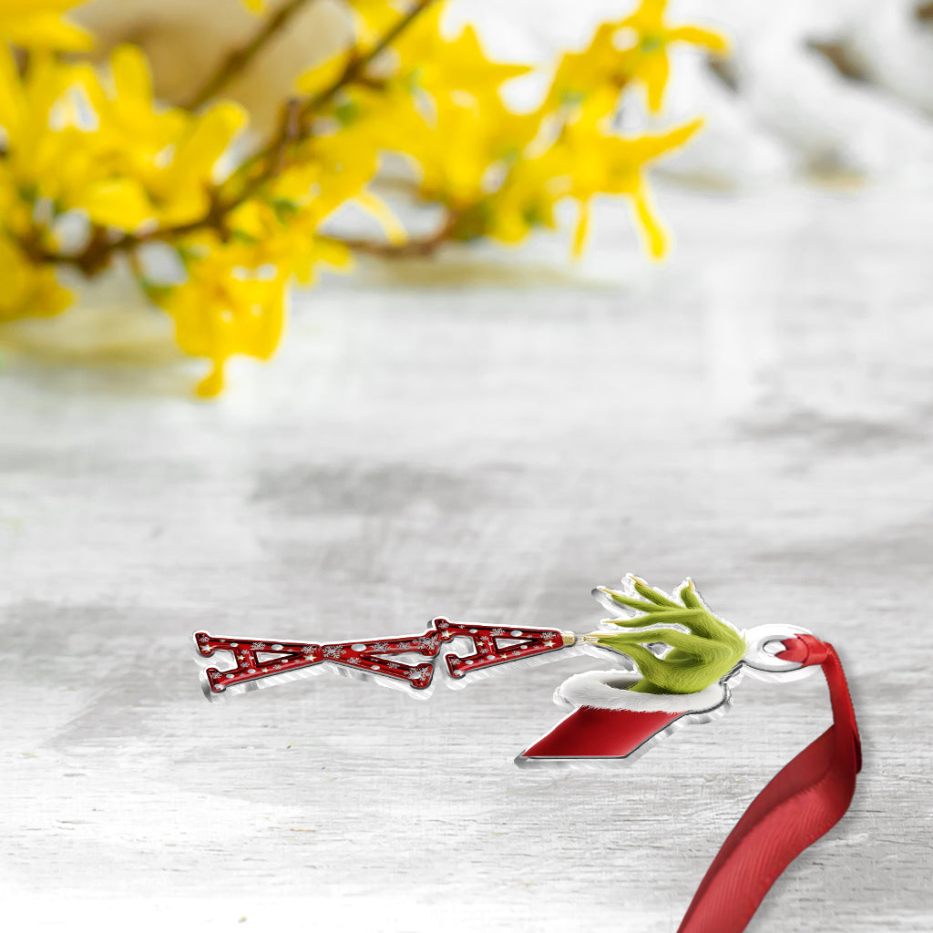 Ornement de Noël Grinchmas personnalisé - Étole de Noël - Ornement de Noël sur mesure