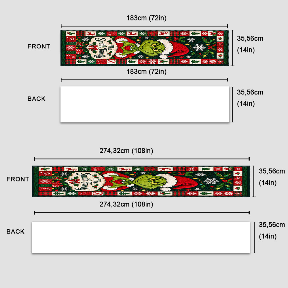 Merry Grinchmas - Personalized Stole Christmas Table Runner